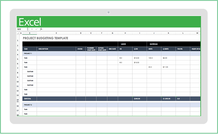 Управление проектами excel шаблон